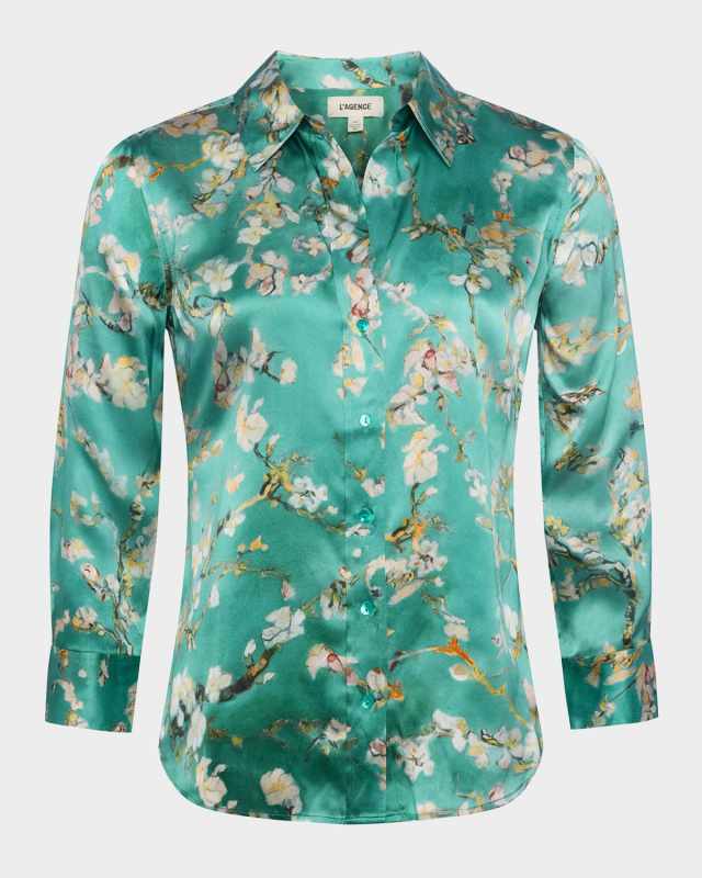 Cherry Blossom Dani Silk Blous